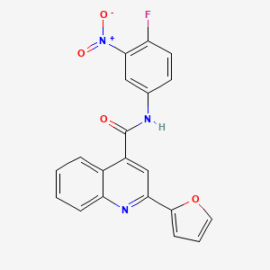 N-(4-fluoro-3-nitrophenyl)-2-(2-furyl)-4-quinolinecarboxamide