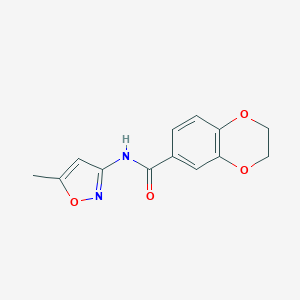 N-(5-methyl-3-isoxazolyl)-2,3-dihydro-1,4-benzodioxine-6-carboxamide