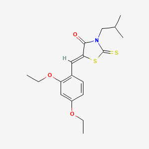 5-(2,4-diethoxybenzylidene)-3-isobutyl-2-thioxo-1,3-thiazolidin-4-one