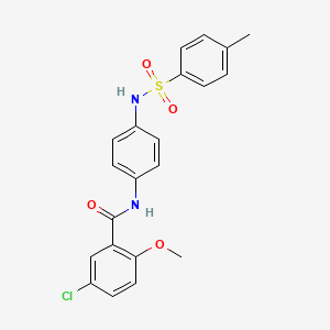 5-CHLORO-2-METHOXY-N-[4-(4-METHYLBENZENESULFONAMIDO)PHENYL]BENZAMIDE