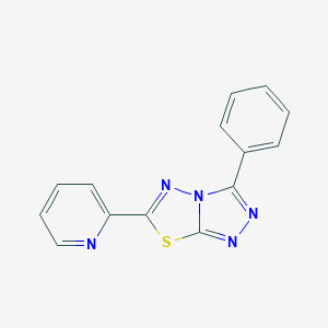 3-Phenyl-6-(2-pyridinyl)[1,2,4]triazolo[3,4-b][1,3,4]thiadiazole