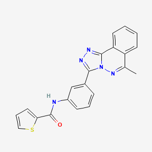 molecular formula C21H15N5OS B3620277 N-(3-{6-METHYL-[1,2,4]TRIAZOLO[3,4-A]PHTHALAZIN-3-YL}PHENYL)THIOPHENE-2-CARBOXAMIDE 