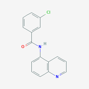3-chloro-N-quinolin-5-ylbenzamide