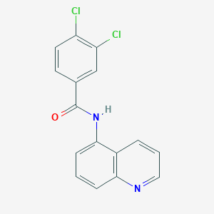 molecular formula C16H10Cl2N2O B362029 3,4-dichloro-N-quinolin-5-ylbenzamide CAS No. 865275-25-8
