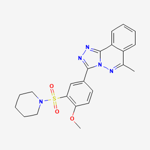 3-[4-methoxy-3-(1-piperidinylsulfonyl)phenyl]-6-methyl[1,2,4]triazolo[3,4-a]phthalazine