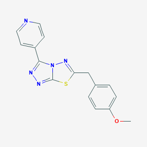 molecular formula C16H13N5OS B362033 6-(4-Methoxybenzyl)-3-(pyridin-4-yl)[1,2,4]triazolo[3,4-b][1,3,4]thiadiazole CAS No. 831242-31-0