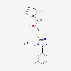 N-(2-chlorophenyl)-2-{[5-(3-methylphenyl)-4-(prop-2-en-1-yl)-4H-1,2,4-triazol-3-yl]sulfanyl}acetamide