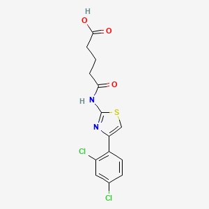 4-{[4-(2,4-DICHLOROPHENYL)-1,3-THIAZOL-2-YL]CARBAMOYL}BUTANOIC ACID