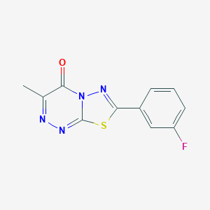 7-(3-fluorophenyl)-3-methyl-4H-[1,3,4]thiadiazolo[2,3-c][1,2,4]triazin-4-one