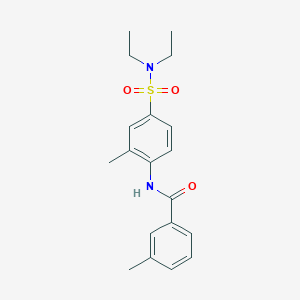 N-[4-(diethylsulfamoyl)-2-methylphenyl]-3-methylbenzamide