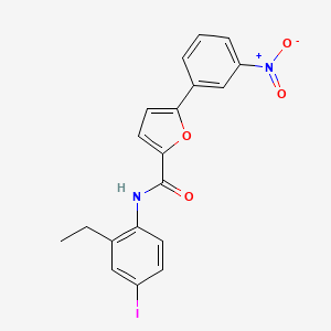 N-(2-ethyl-4-iodophenyl)-5-(3-nitrophenyl)furan-2-carboxamide