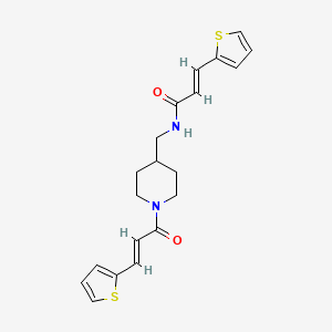 3-(2-thienyl)-N-({1-[3-(2-thienyl)acryloyl]-4-piperidinyl}methyl)acrylamide