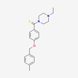 (4-Ethylpiperazin-1-yl){4-[(4-methylbenzyl)oxy]phenyl}methanethione