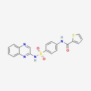 N-{4-[(QUINOXALIN-2-YL)SULFAMOYL]PHENYL}THIOPHENE-2-CARBOXAMIDE