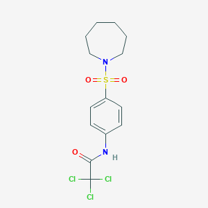 N-[4-(azepan-1-ylsulfonyl)phenyl]-2,2,2-trichloroacetamide