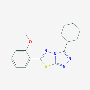 3-Cyclohexyl-6-(2-methoxyphenyl)-[1,2,4]triazolo[3,4-b][1,3,4]thiadiazole