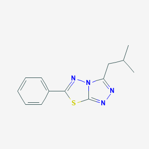 molecular formula C13H14N4S B362057 3-Isobutyl-6-phenyl[1,2,4]triazolo[3,4-b][1,3,4]thiadiazole CAS No. 947919-42-8