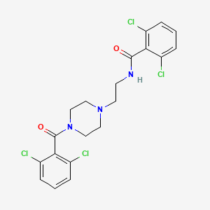 2,6-dichloro-N-{2-[4-(2,6-dichlorobenzoyl)-1-piperazinyl]ethyl}benzamide