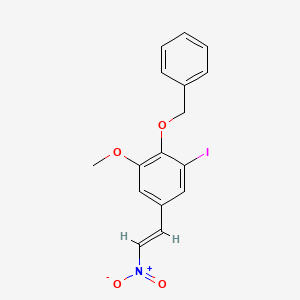 1-iodo-3-methoxy-5-[(E)-2-nitroethenyl]-2-phenylmethoxybenzene