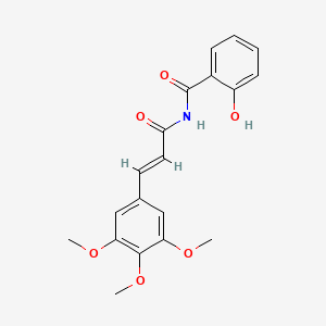 2-hydroxy-N-[3-(3,4,5-trimethoxyphenyl)acryloyl]benzamide