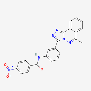 N-[3-(6-methyl[1,2,4]triazolo[3,4-a]phthalazin-3-yl)phenyl]-4-nitrobenzamide