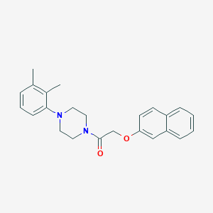 molecular formula C24H26N2O2 B3620694 1-[4-(2,3-DIMETHYLPHENYL)PIPERAZINO]-2-(2-NAPHTHYLOXY)-1-ETHANONE 