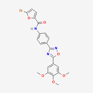 5-bromo-N-{4-[5-(3,4,5-trimethoxyphenyl)-1,2,4-oxadiazol-3-yl]phenyl}-2-furamide