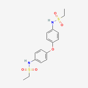 molecular formula C16H20N2O5S2 B3620744 N-[4-[4-(ethylsulfonylamino)phenoxy]phenyl]ethanesulfonamide 