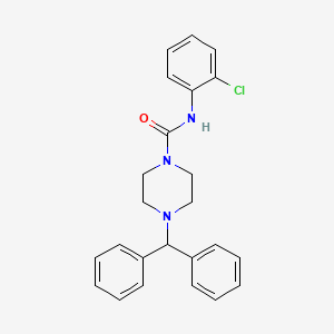 N-(2-chlorophenyl)-4-(diphenylmethyl)-1-piperazinecarboxamide