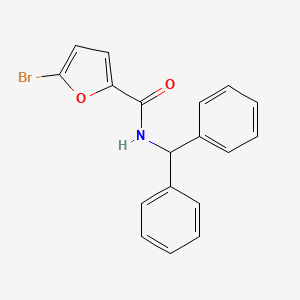 molecular formula C18H14BrNO2 B3620747 5-bromo-N-(diphenylmethyl)-2-furamide 