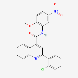 2-(2-chlorophenyl)-N-(2-methoxy-5-nitrophenyl)quinoline-4-carboxamide