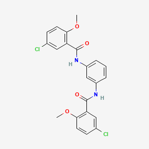 5-CHLORO-N-[3-(5-CHLORO-2-METHOXYBENZAMIDO)PHENYL]-2-METHOXYBENZAMIDE