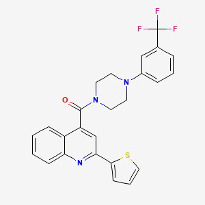 2-(THIOPHEN-2-YL)-4-{4-[3-(TRIFLUOROMETHYL)PHENYL]PIPERAZINE-1-CARBONYL}QUINOLINE