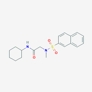 N~1~-cyclohexyl-N~2~-methyl-N~2~-(2-naphthylsulfonyl)glycinamide