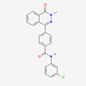 N-(3-chlorophenyl)-4-(3-methyl-4-oxo-3,4-dihydro-1-phthalazinyl)benzamide