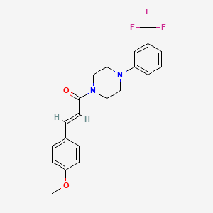 1-[3-(4-methoxyphenyl)acryloyl]-4-[3-(trifluoromethyl)phenyl]piperazine