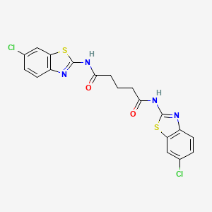 N,N'-bis(6-chloro-1,3-benzothiazol-2-yl)pentanediamide