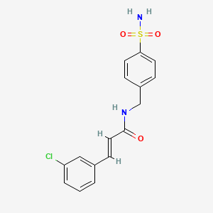 N-[4-(aminosulfonyl)benzyl]-3-(3-chlorophenyl)acrylamide