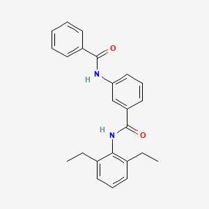 molecular formula C24H24N2O2 B3620973 3-benzamido-N-(2,6-diethylphenyl)benzamide 