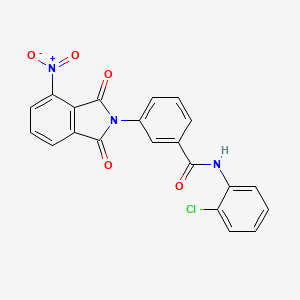 N-(2-chlorophenyl)-3-(4-nitro-1,3-dioxo-1,3-dihydro-2H-isoindol-2-yl)benzamide