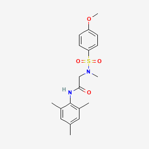 N~2~-[(4-methoxyphenyl)sulfonyl]-N~2~-methyl-N-(2,4,6-trimethylphenyl)glycinamide