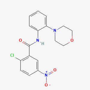 2-chloro-N-[2-(4-morpholinyl)phenyl]-5-nitrobenzamide