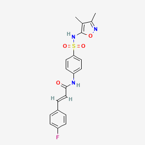 N-(4-{[(3,4-dimethyl-5-isoxazolyl)amino]sulfonyl}phenyl)-3-(4-fluorophenyl)acrylamide