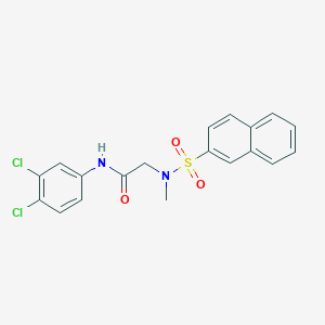 N~1~-(3,4-dichlorophenyl)-N~2~-methyl-N~2~-(2-naphthylsulfonyl)glycinamide