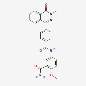 2-methoxy-5-{[4-(3-methyl-4-oxo-3,4-dihydro-1-phthalazinyl)benzoyl]amino}benzamide