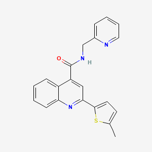 2-(5-METHYLTHIOPHEN-2-YL)-N-[(PYRIDIN-2-YL)METHYL]QUINOLINE-4-CARBOXAMIDE