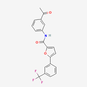 N-(3-acetylphenyl)-5-[3-(trifluoromethyl)phenyl]-2-furamide