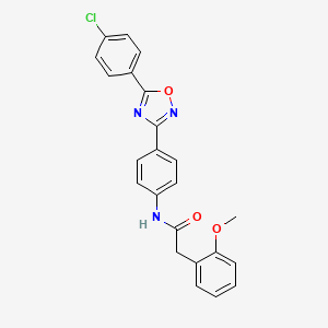 N-{4-[5-(4-chlorophenyl)-1,2,4-oxadiazol-3-yl]phenyl}-2-(2-methoxyphenyl)acetamide