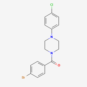 (4-BROMOPHENYL)[4-(4-CHLOROPHENYL)PIPERAZINO]METHANONE