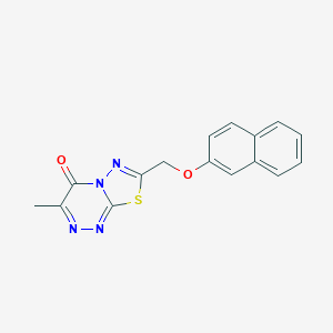 3-methyl-7-[(2-naphthyloxy)methyl]-4H-[1,3,4]thiadiazolo[2,3-c][1,2,4]triazin-4-one